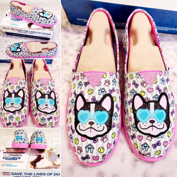 Bob's Boston terrier/French bulldog  Skechers - Picture 2 of 16